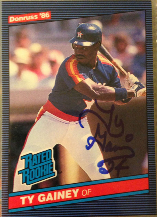 Ty Gainey Autographed 1986 Donruss #31