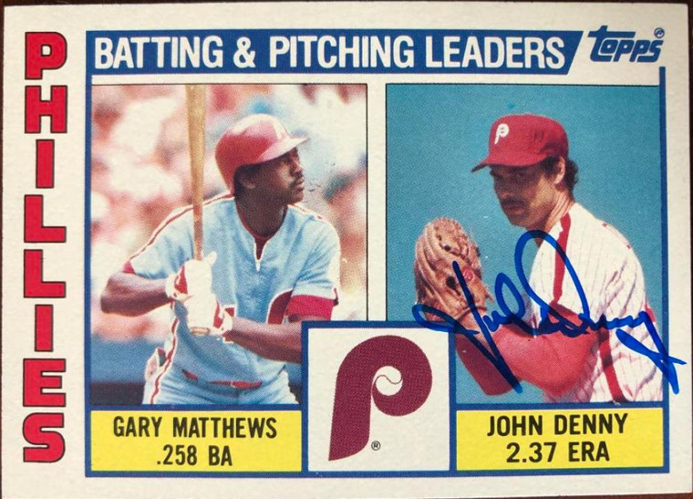 John Denny Autographed 1984 Topps #637