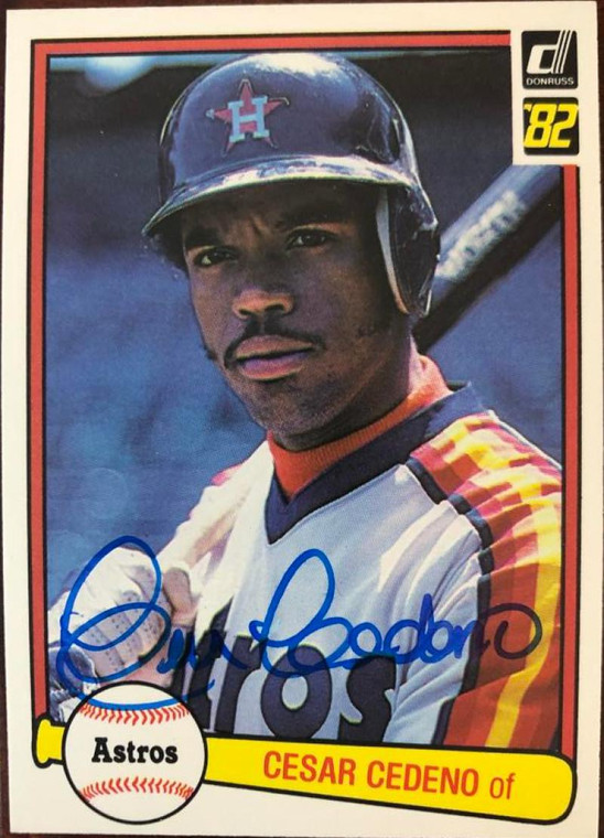 Cesar Cedeno Autographed 1982 Donruss #118