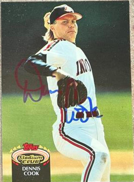 Dennis Cook Autographed 1992 Stadium Club #887