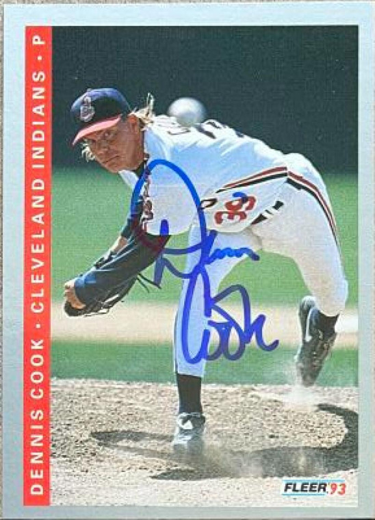 Dennis Cook Autographed 1993 Fleer #213