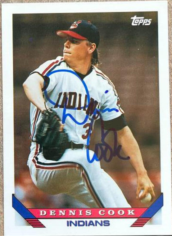 Dennis Cook Autographed 1993 Topps #141