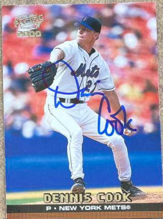 Dennis Cook Autographed 2000 Pacific #275