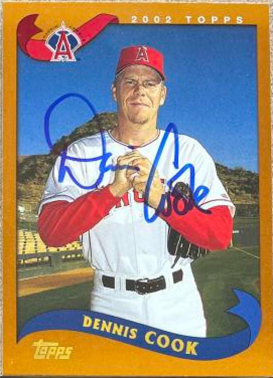 Dennis Cook Autographed 2002 Topps #388