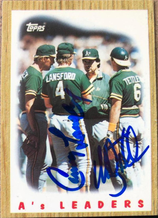 Mickey Tettleton and Carney Lansford Autographed 1987 Topps Tiffany #456