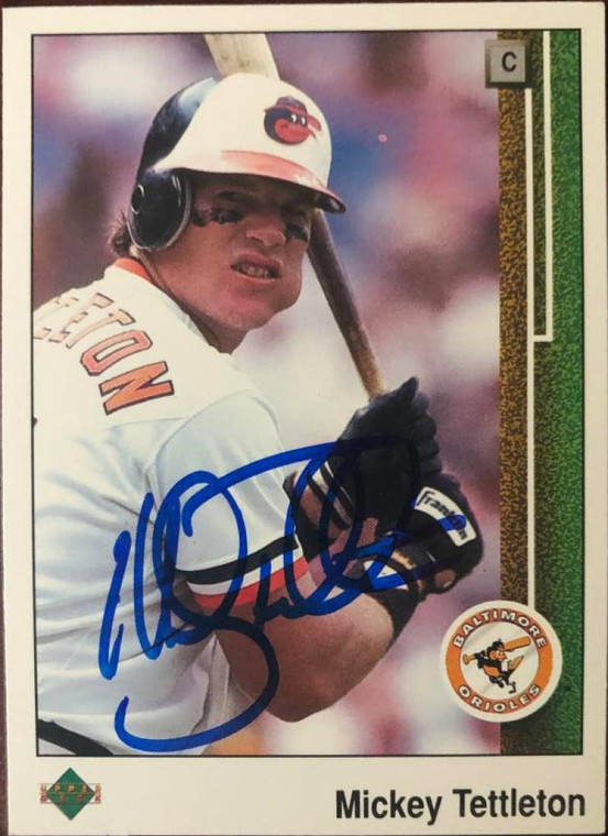 Mickey Tettleton Autographed 1989 Upper Deck #553