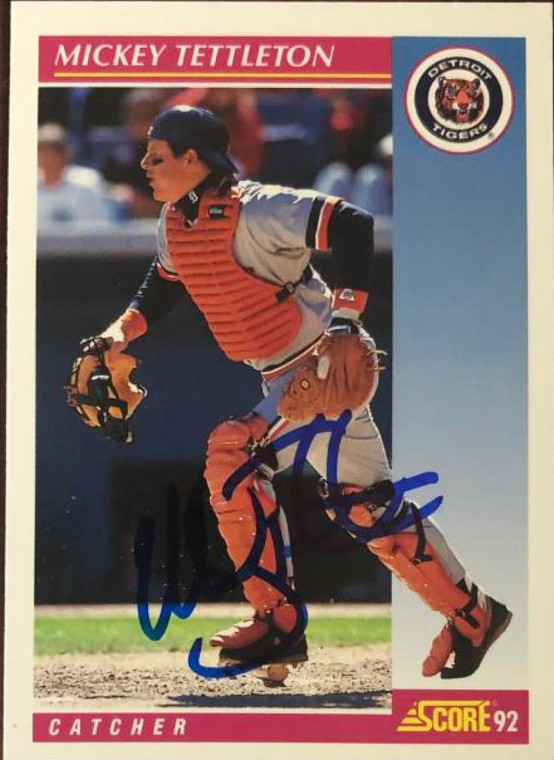 Mickey Tettleton Autographed 1992 Score #134