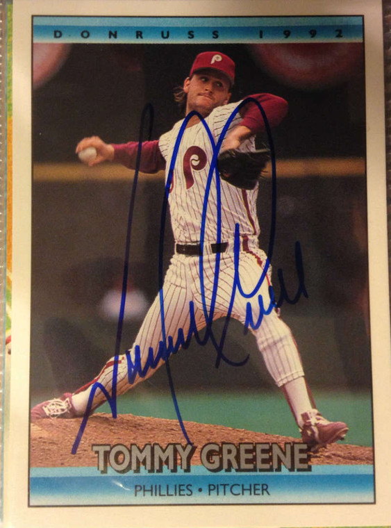 Tommy Greene Autographed 1992 Donruss #109