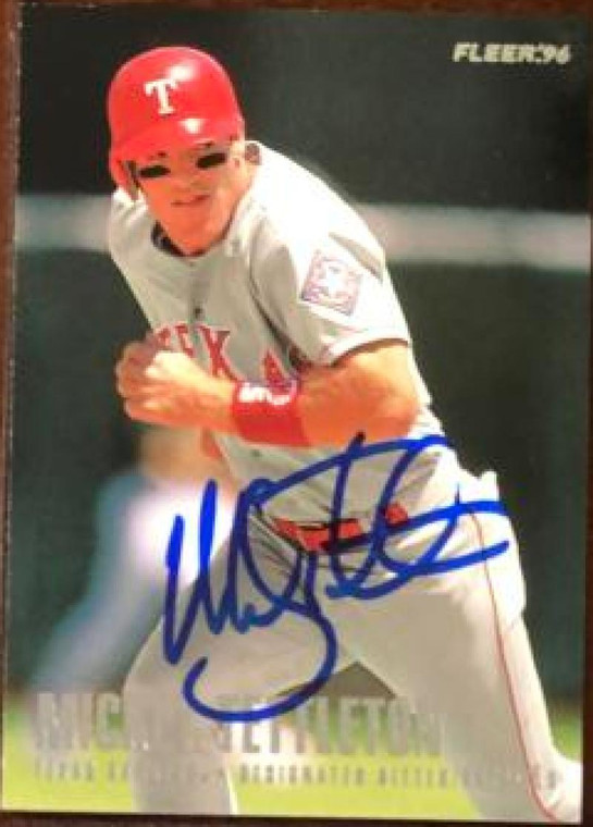 Mickey Tettleton Autographed 1996 Fleer Texas Rangers #15