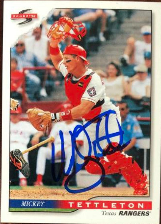 Mickey Tettleton Autographed 1996 Score #388