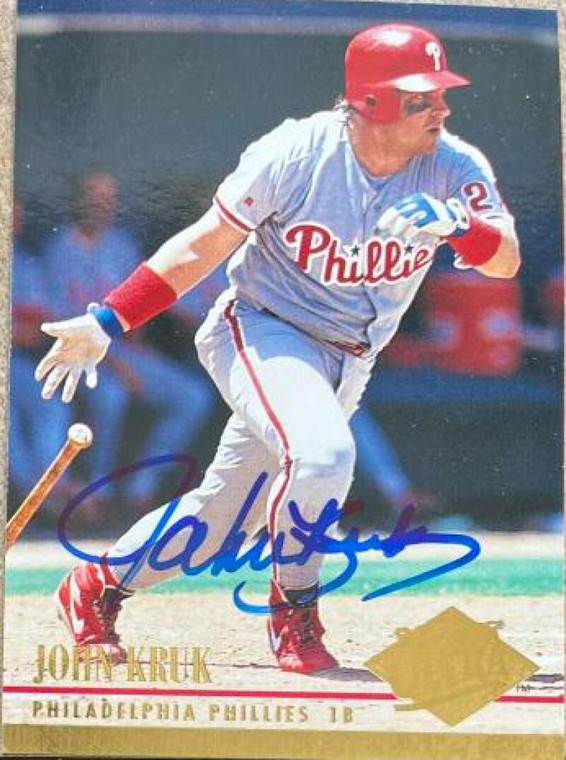 John Kruk Autographed 1994 Fleer Ultra #249