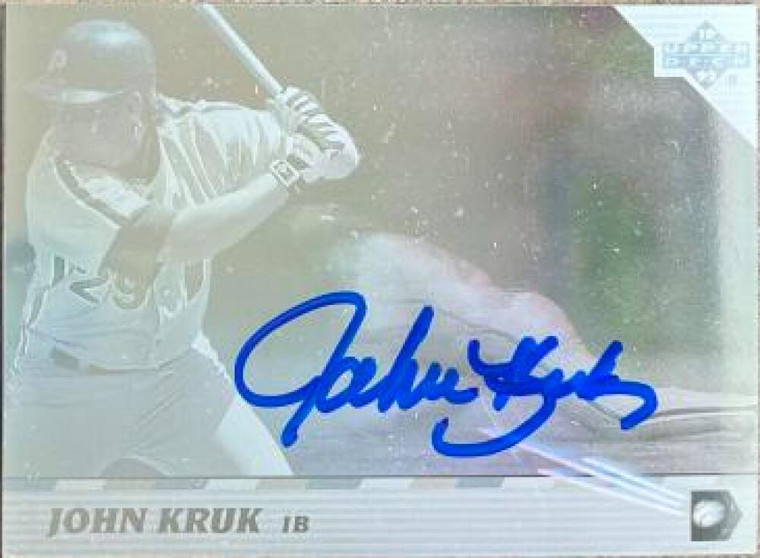 John Kruk Autographed 1992 Upper Deck Team MVP Holograms #28