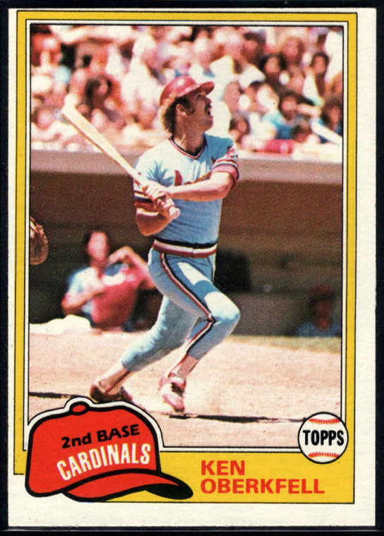 1981 Topps #32 Ken Oberkfell VG St. Louis Cardinals 