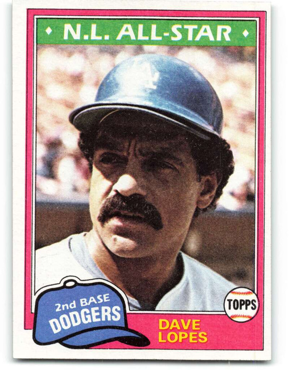 1981 Topps #50 Davey Lopes VG Los Angeles Dodgers 