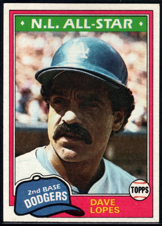 SOLD 15257 1981 Topps #50 Davey Lopes VG Los Angeles Dodgers 