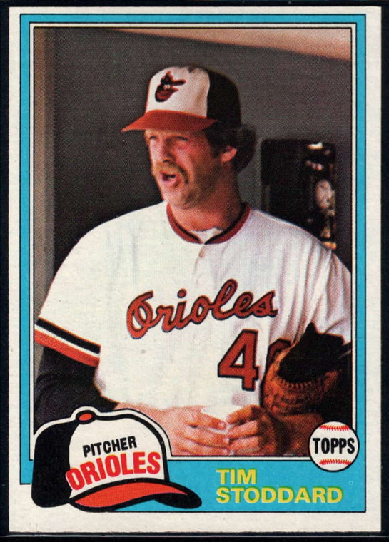 1981 Topps #91 Tim Stoddard DP VG Baltimore Orioles 