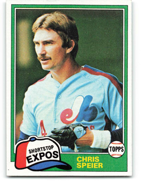 1981 Topps #97 Chris Speier VG Montreal Expos 