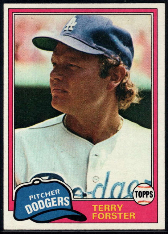 1981 Topps #104 Terry Forster VG Los Angeles Dodgers 