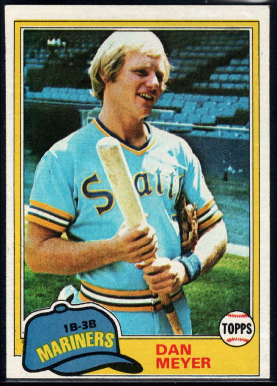 1981 Topps #143 Dan Meyer VG Seattle Mariners 