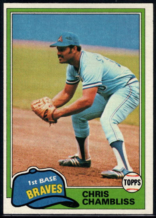 1981 Topps #155 Chris Chambliss VG Atlanta Braves 