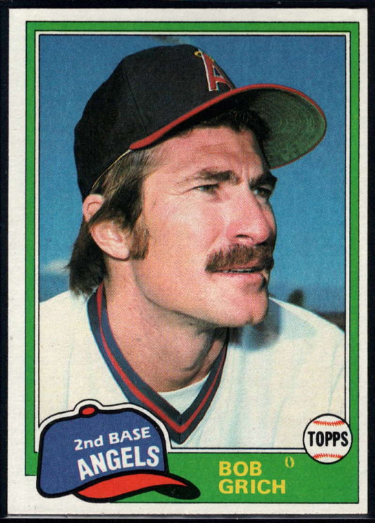 1981 Topps #182 Bobby Grich VG California Angels 