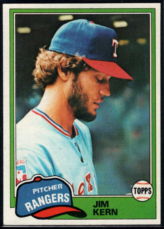 1981 Topps #197 Jim Kern VG Texas Rangers 