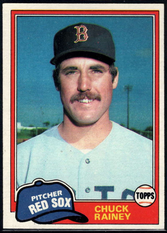 1981 Topps #199 Chuck Rainey VG Boston Red Sox 