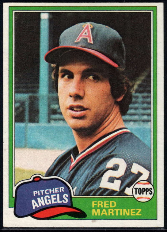 1981 Topps #227 Fred Martinez VG RC Rookie California Angels 