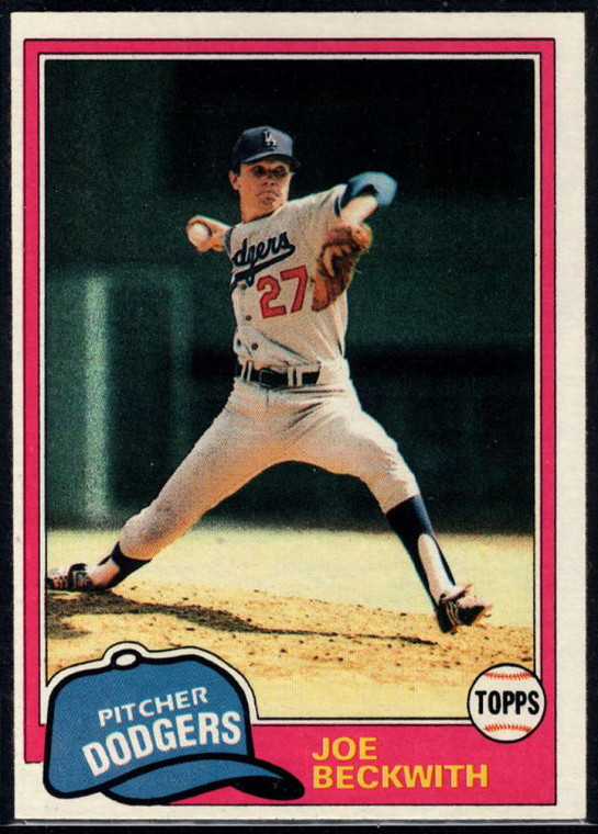 1981 Topps #231 Joe Beckwith VG Los Angeles Dodgers 