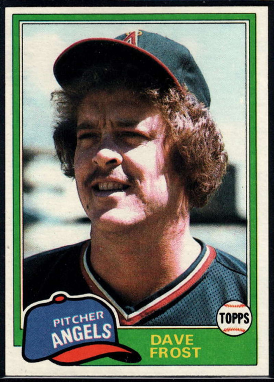 1981 Topps #286 Dave Frost VG California Angels 