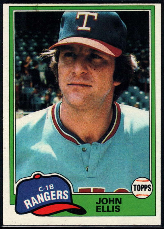 1981 Topps #339 John Ellis VG Texas Rangers 