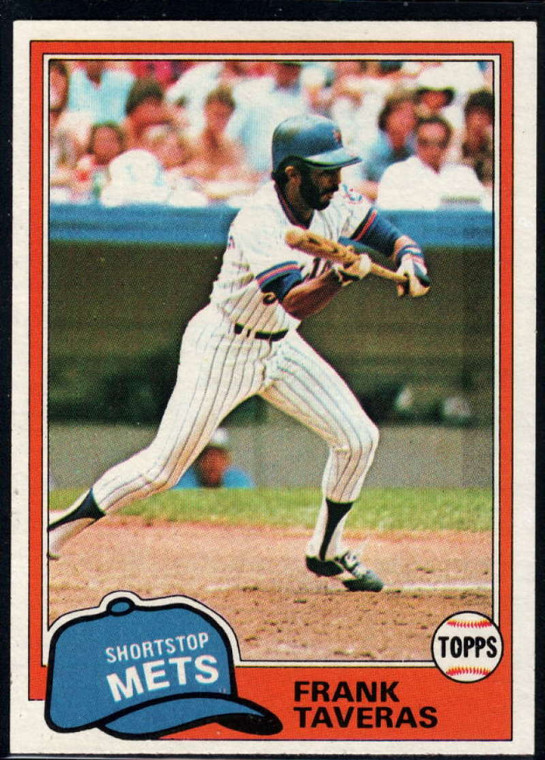 1981 Topps #343 Frank Taveras VG New York Mets 