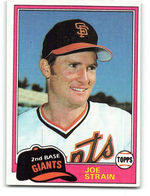 1981 Topps #361 Joe Strain VG San Francisco Giants 