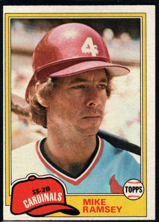 1981 Topps #366 Mike Ramsey VG RC Rookie St. Louis Cardinals 