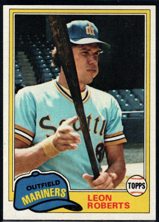 1981 Topps #368 Leon Roberts VG Seattle Mariners 