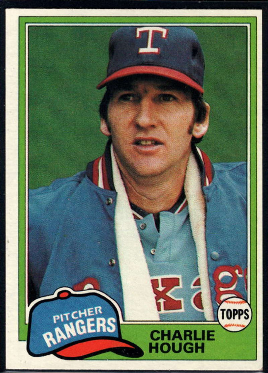 1981 Topps #371 Charlie Hough VG Texas Rangers 
