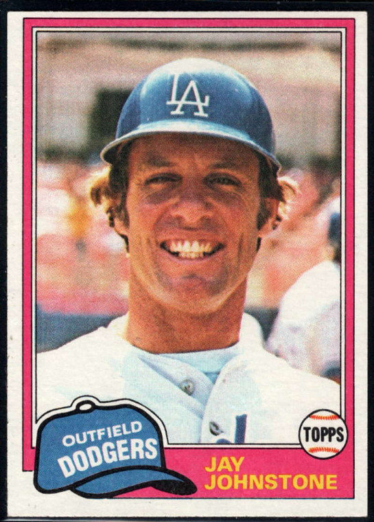 1981 Topps #372 Jay Johnstone VG Los Angeles Dodgers 