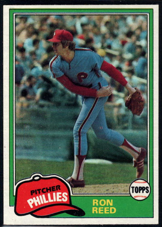1981 Topps #376 Ron Reed VG Philadelphia Phillies 