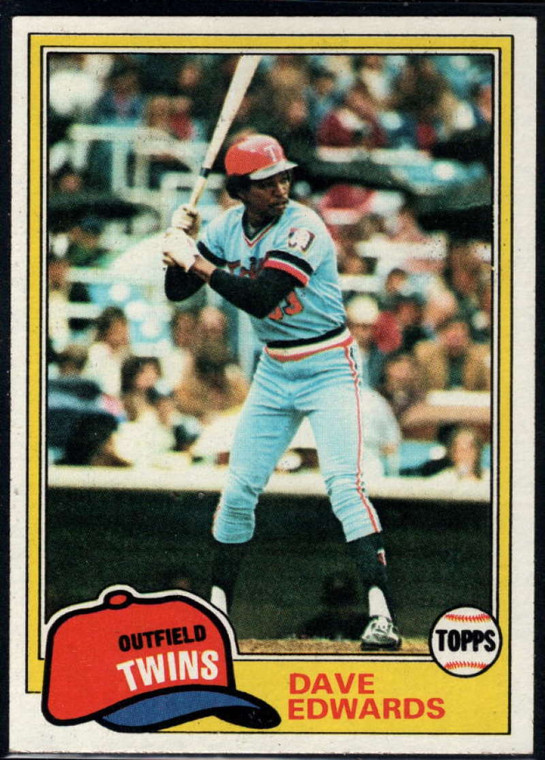 1981 Topps #386 Dave Edwards VG Minnesota Twins 