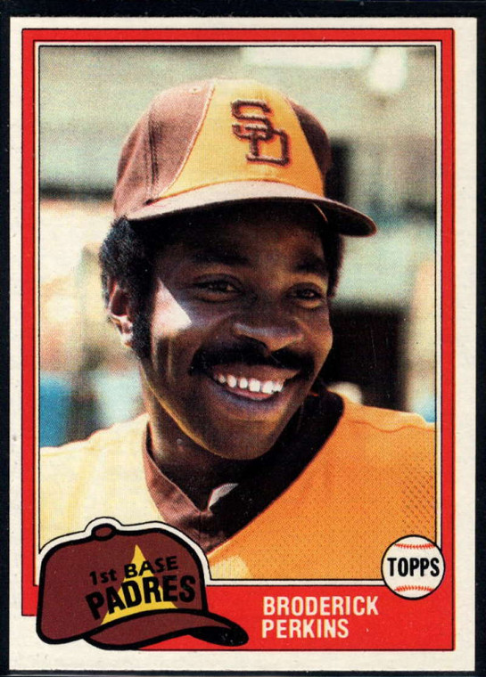 1981 Topps #393 Broderick Perkins VG San Diego Padres 