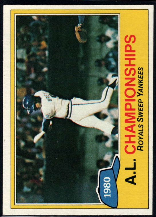 1981 Topps #401 AL Champs VG Kansas City Royals 