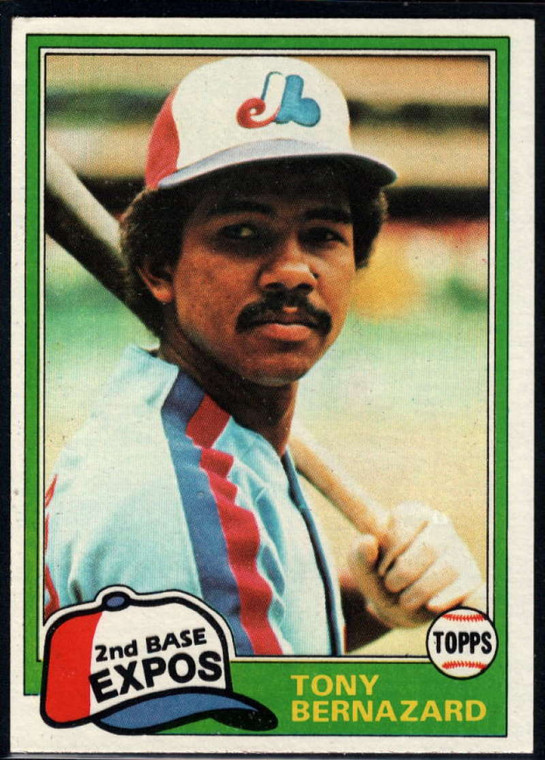 1981 Topps #413 Tony Bernazard VG Montreal Expos 