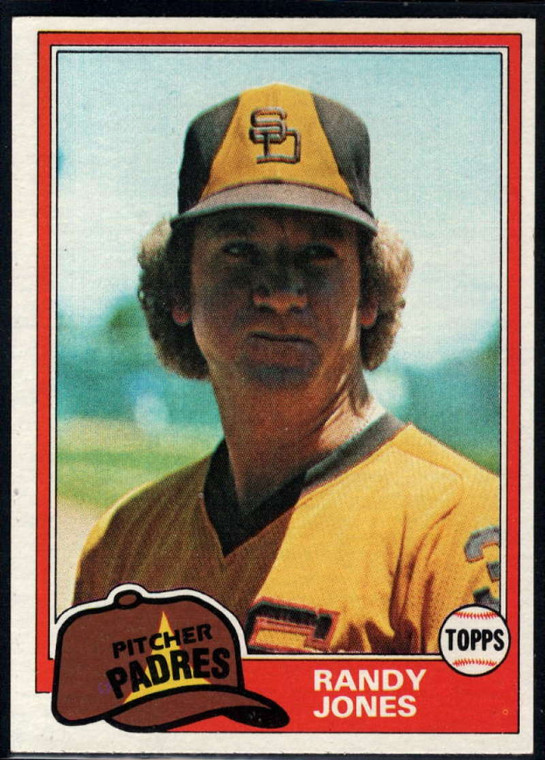 1981 Topps #458 Randy Jones VG San Diego Padres 