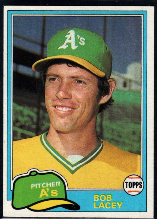 1981 Topps #481 Bob Lacey DP VG Oakland Athletics 