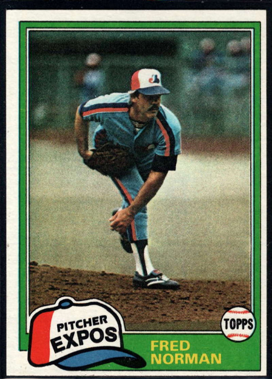 1981 Topps #497 Fred Norman VG Montreal Expos 