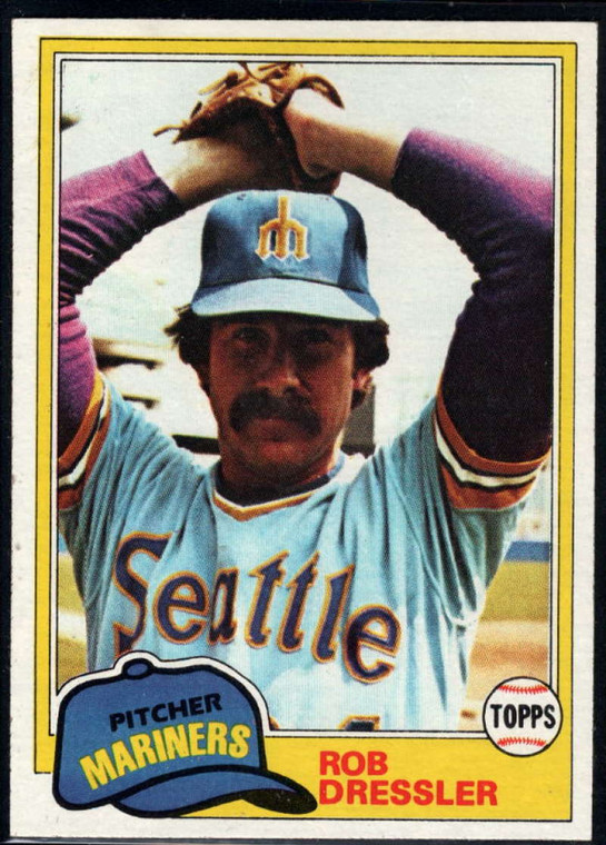 1981 Topps #508 Rob Dressler VG Seattle Mariners 