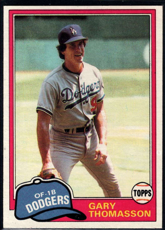 1981 Topps #512 Gary Thomasson VG Los Angeles Dodgers 