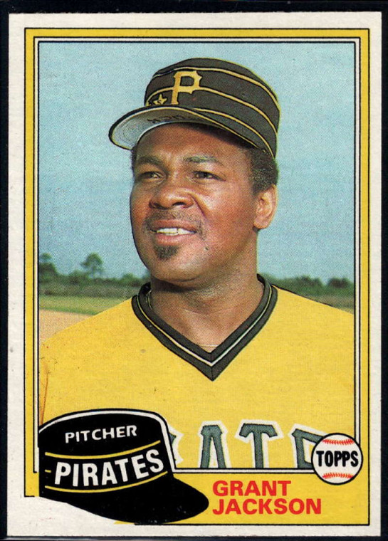 1981 Topps #518 Grant Jackson VG Pittsburgh Pirates 