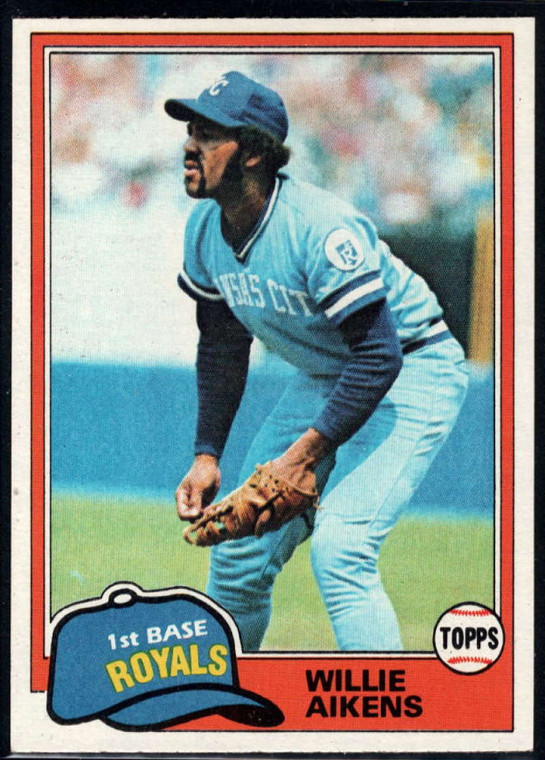 1981 Topps #524 Willie Aikens VG Kansas City Royals 
