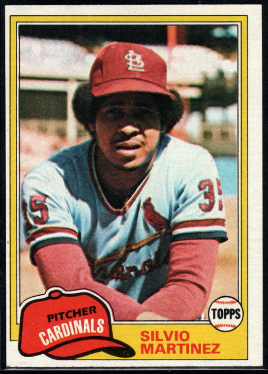 1981 Topps #586 Silvio Martinez VG St. Louis Cardinals 
